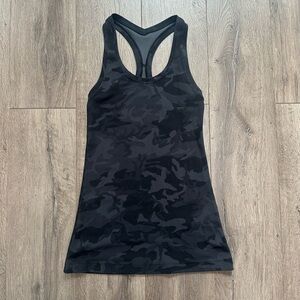 Lululemon Align Racerback Tank Black Camo Size 4